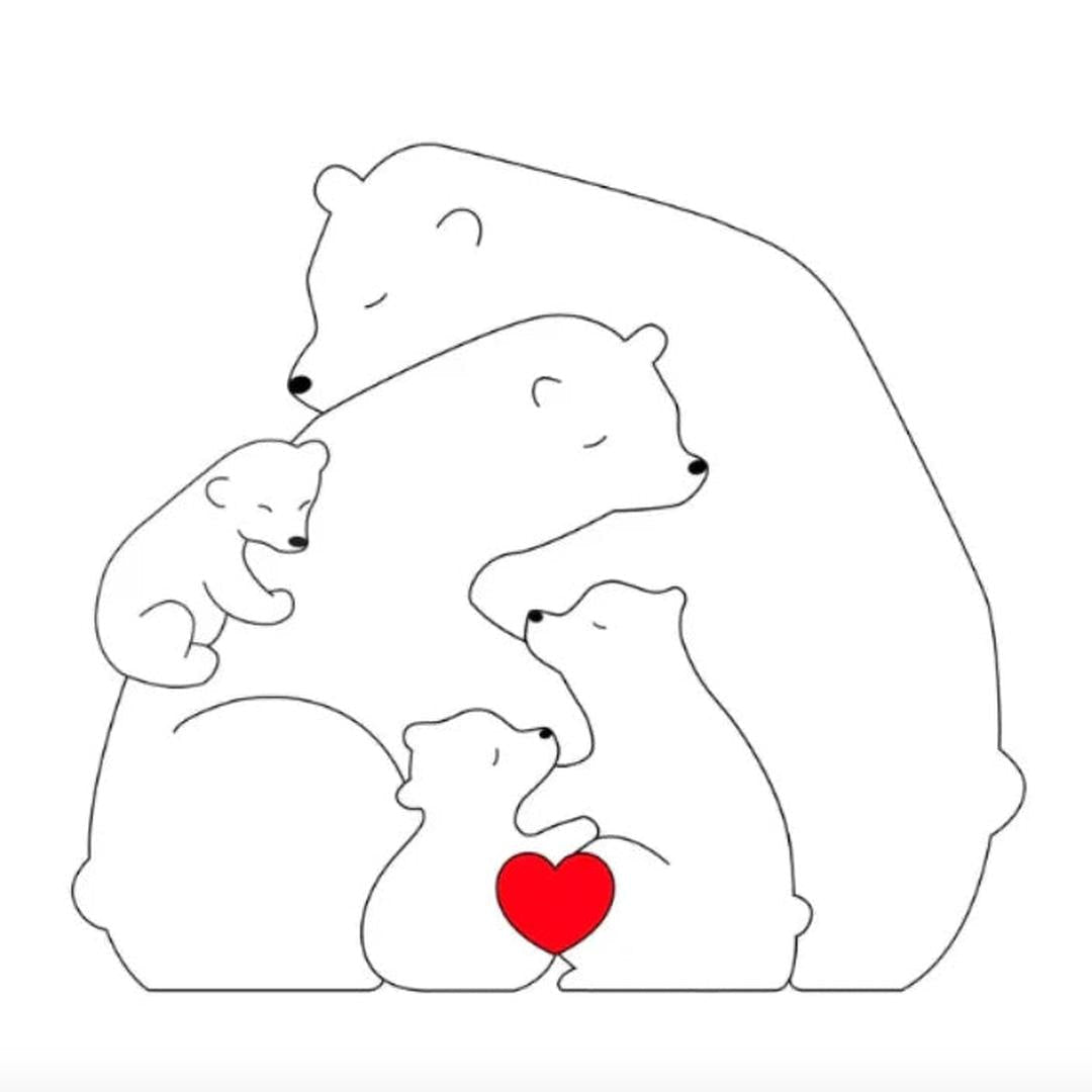 Customizable Bear Family - A Unique Gift for Your Loved Ones