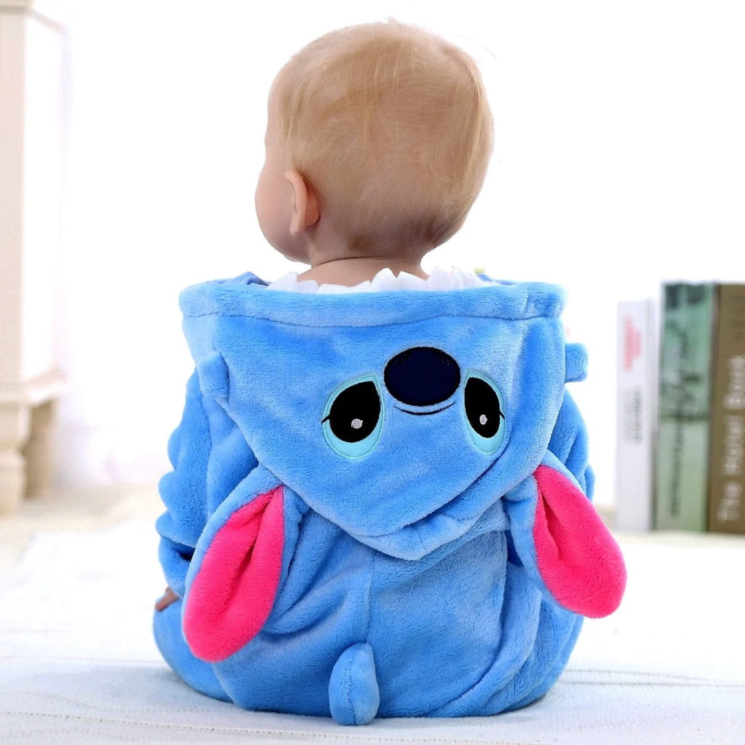Cozy Cartoon Hoodie Fleece Jumpsuit