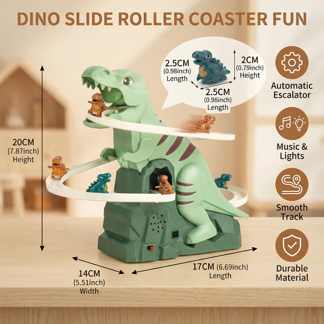 Dinosaur-themed highway set with ramp