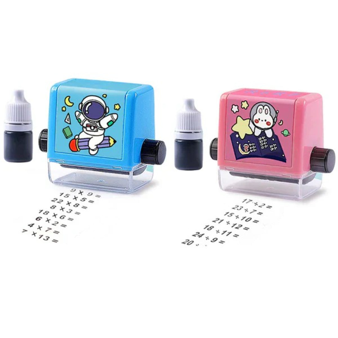 Math Stamp Set: Practice Addition, Subtraction, Multiplication, and Division