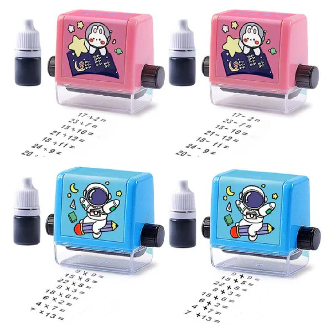 Math Stamp Set: Practice Addition, Subtraction, Multiplication, and Division