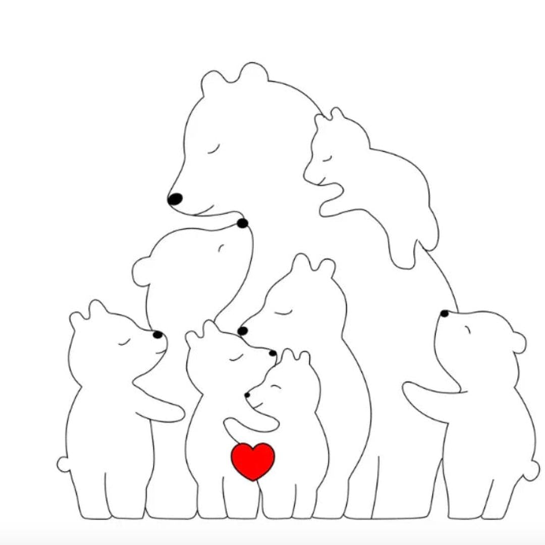 Anpassbare Bärenfamilie – Ein einzigartiges Geschenk für Ihre Liebsten