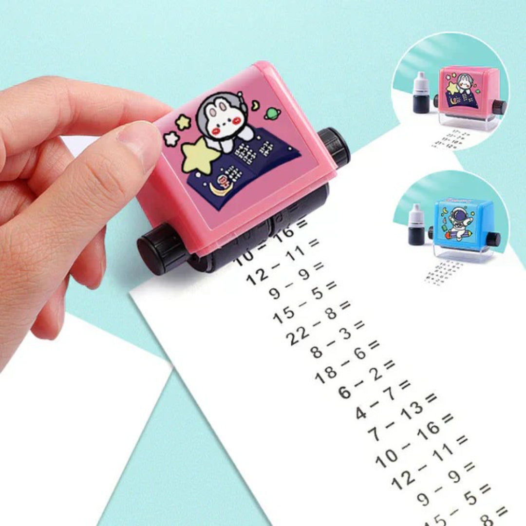 Math Stamp Set: Practice Addition, Subtraction, Multiplication, and Division