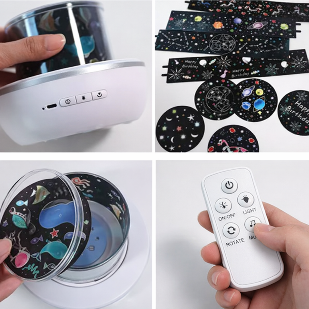 Galaxy Star Projektor – Beruhigende Nachtlampe für ruhigen Schlaf