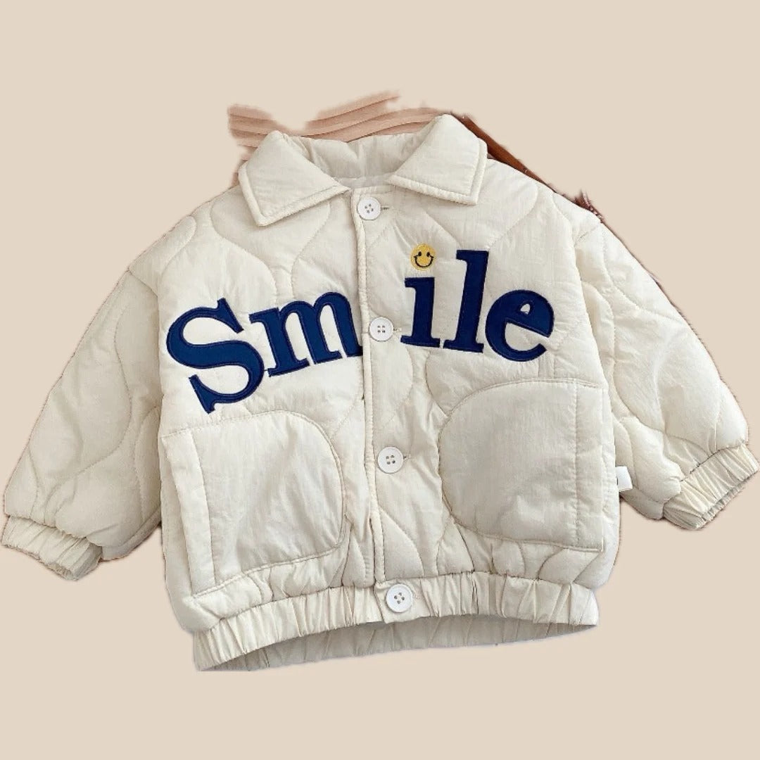 Unisex Children's Quilted Jacket with Button Closure