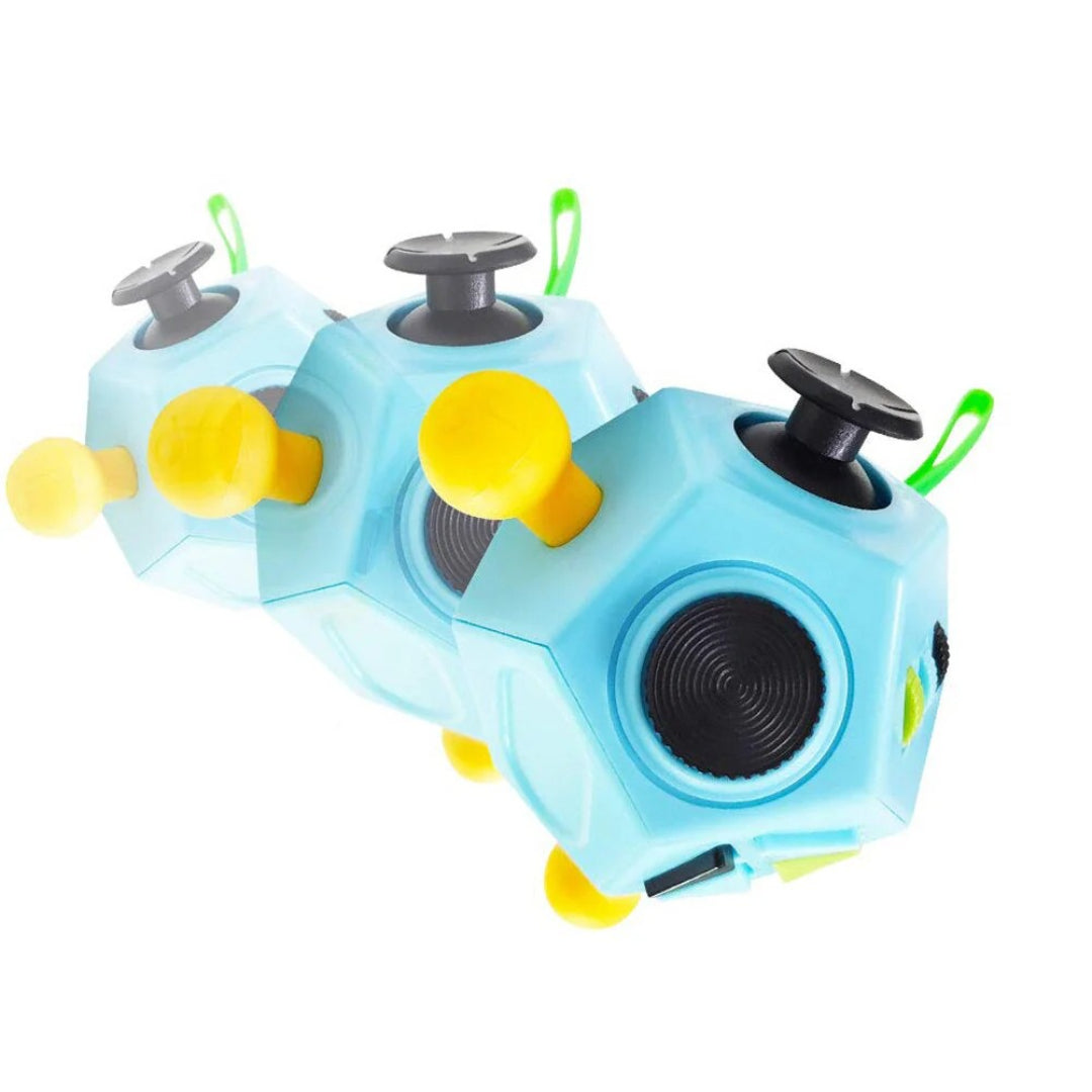 12-in-1 Fidget-Sensorwürfel - Stressabbau-Spielzeug