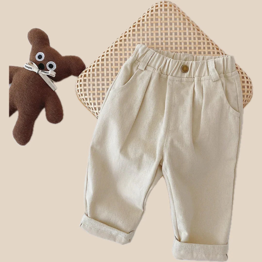 Boys' casual pants with elastic waistband