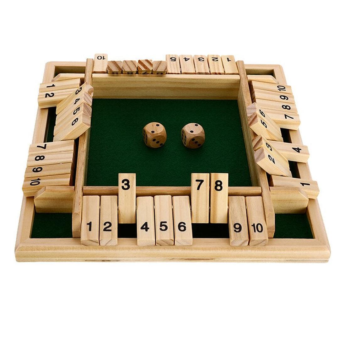 Klassisches Familienspiel: Holz Shut the Box