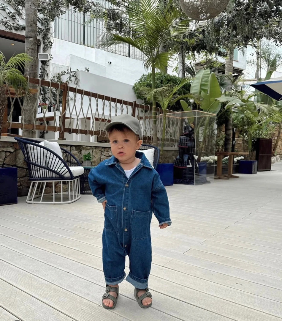 Blue Denim Overalls for Babies and Toddlers