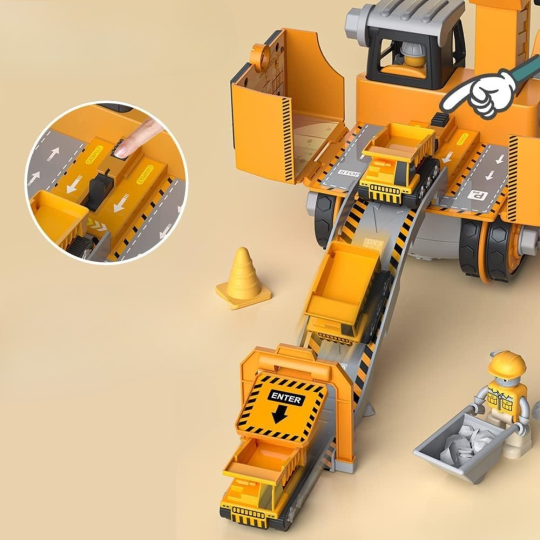 Kids' Construction Toy Set – Truck and Excavator