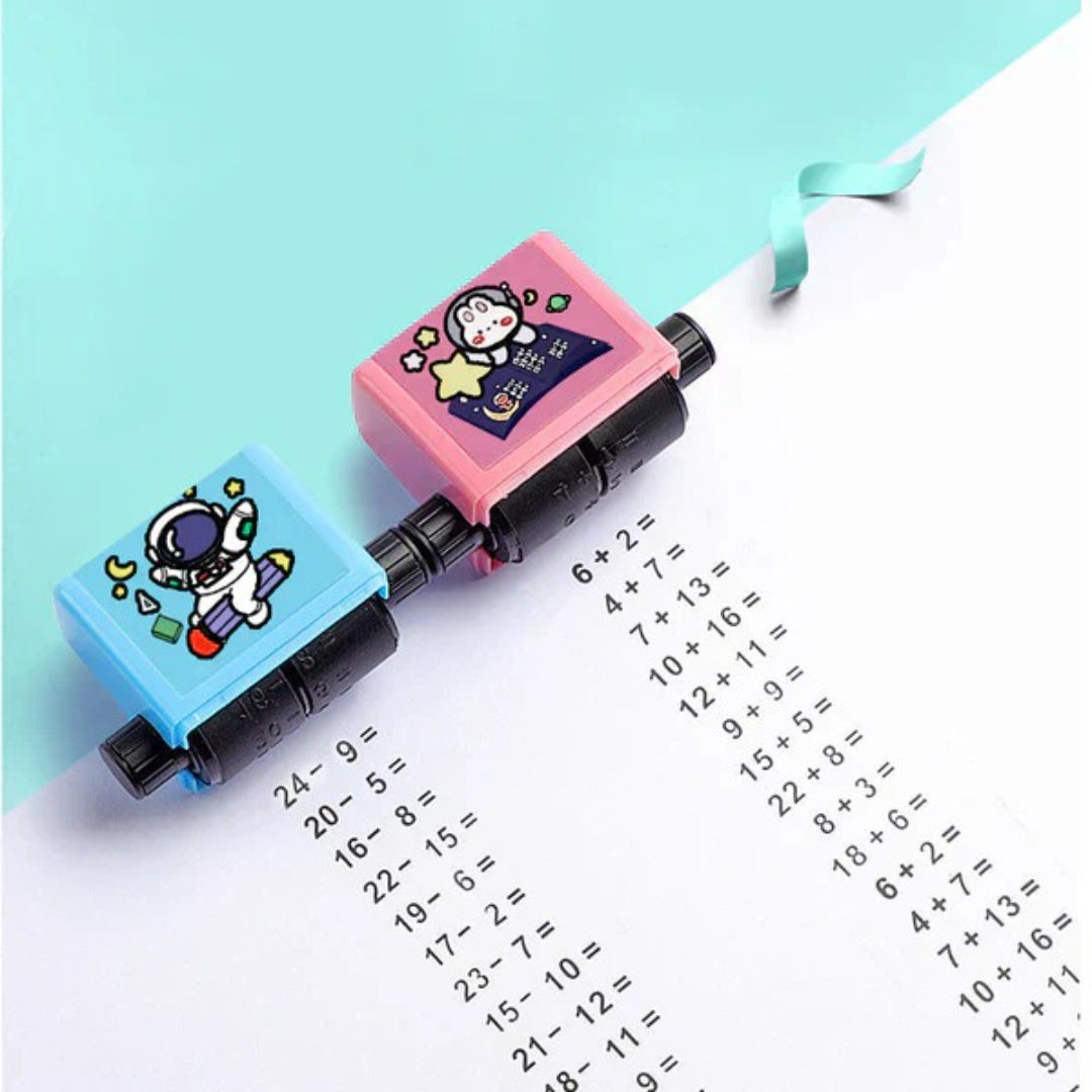 Math Stamp Set: Practice Addition, Subtraction, Multiplication, and Division