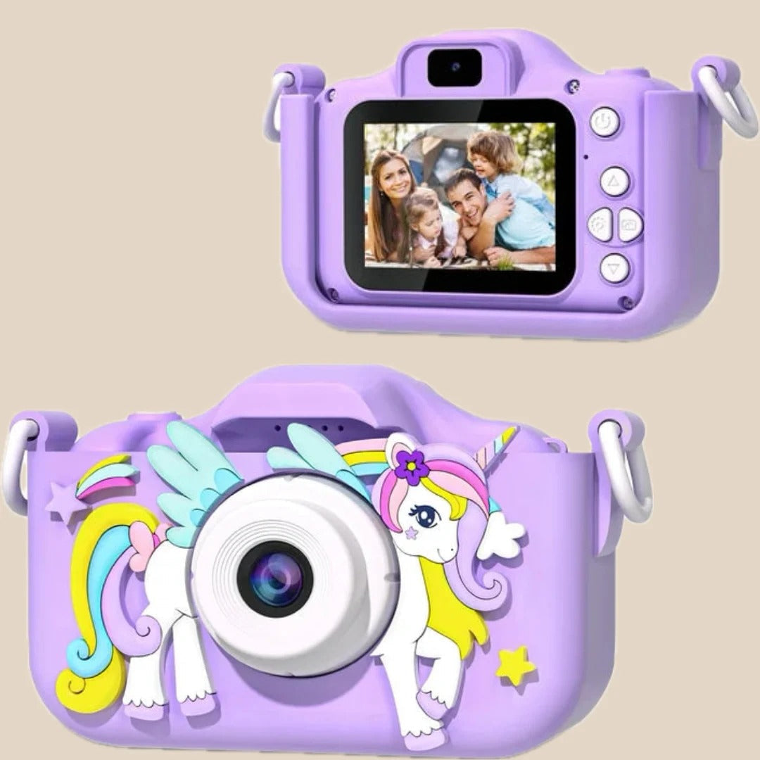 Unicorn HD Camera: Capture photos and videos with the included 32GB SD card