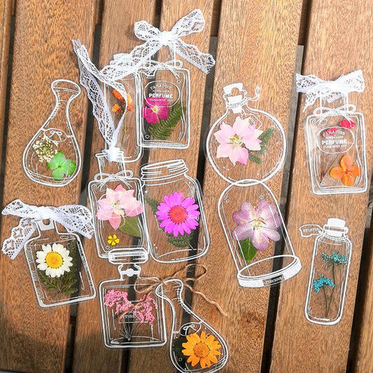 DIY Pressed Flower Bookmark Kit - 30-Piece Collection