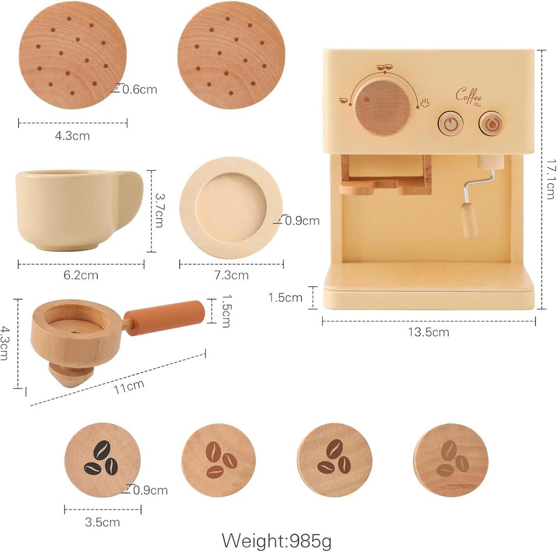 Kids Wooden Coffee and Tea Play Set – Café Experience