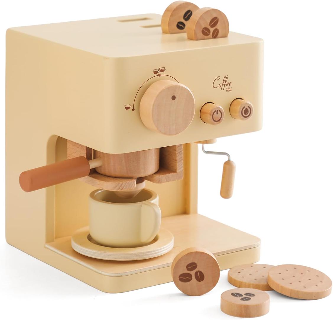 Kids Wooden Coffee and Tea Play Set – Café Experience