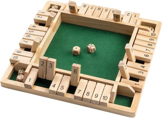 Klassisches Familienspiel: Holz Shut the Box