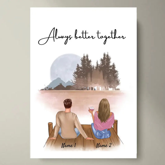 Brother & Sister - personalized poster