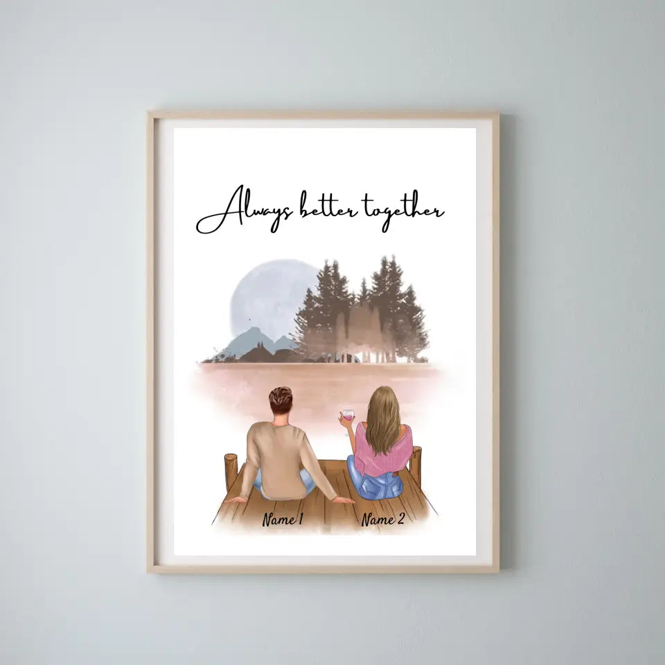 Brother & Sister - personalized poster