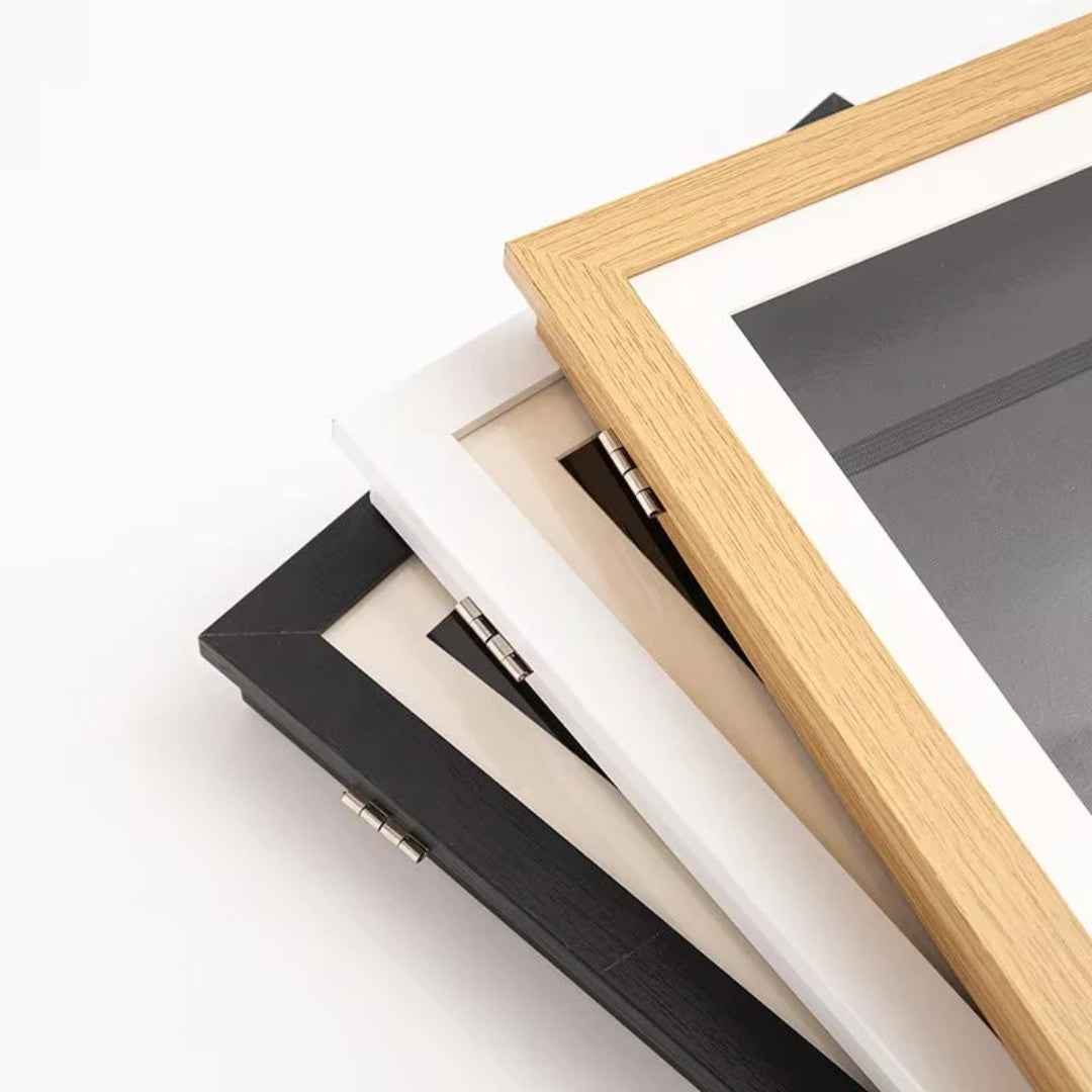 Kids Art Display Frame with Front Opening for Easy Storage