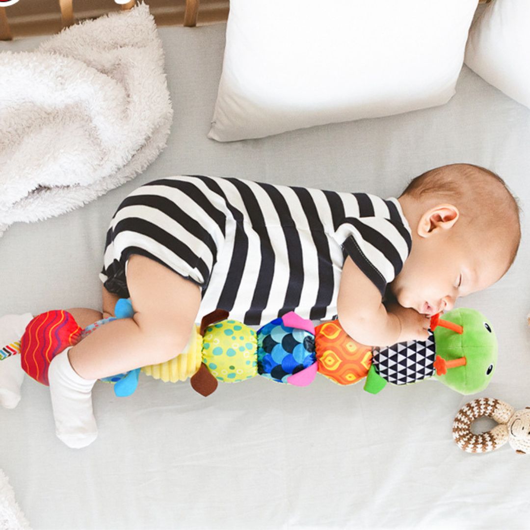 Caterpillar | Plush Toy with Rattle & Music Features | Tactile Sensory Development for Babies 2