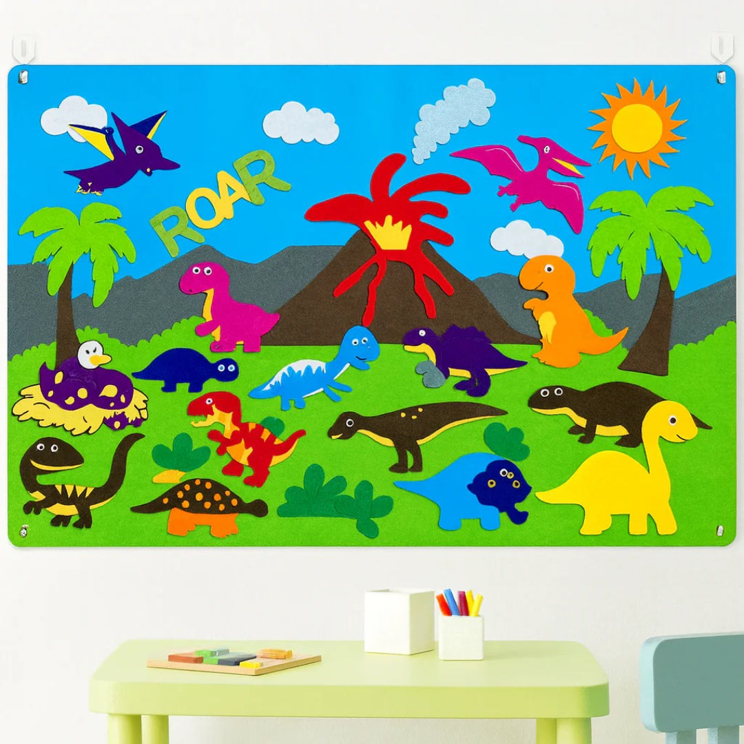 Farm-Themed Felt Activity Board with Animal Figures