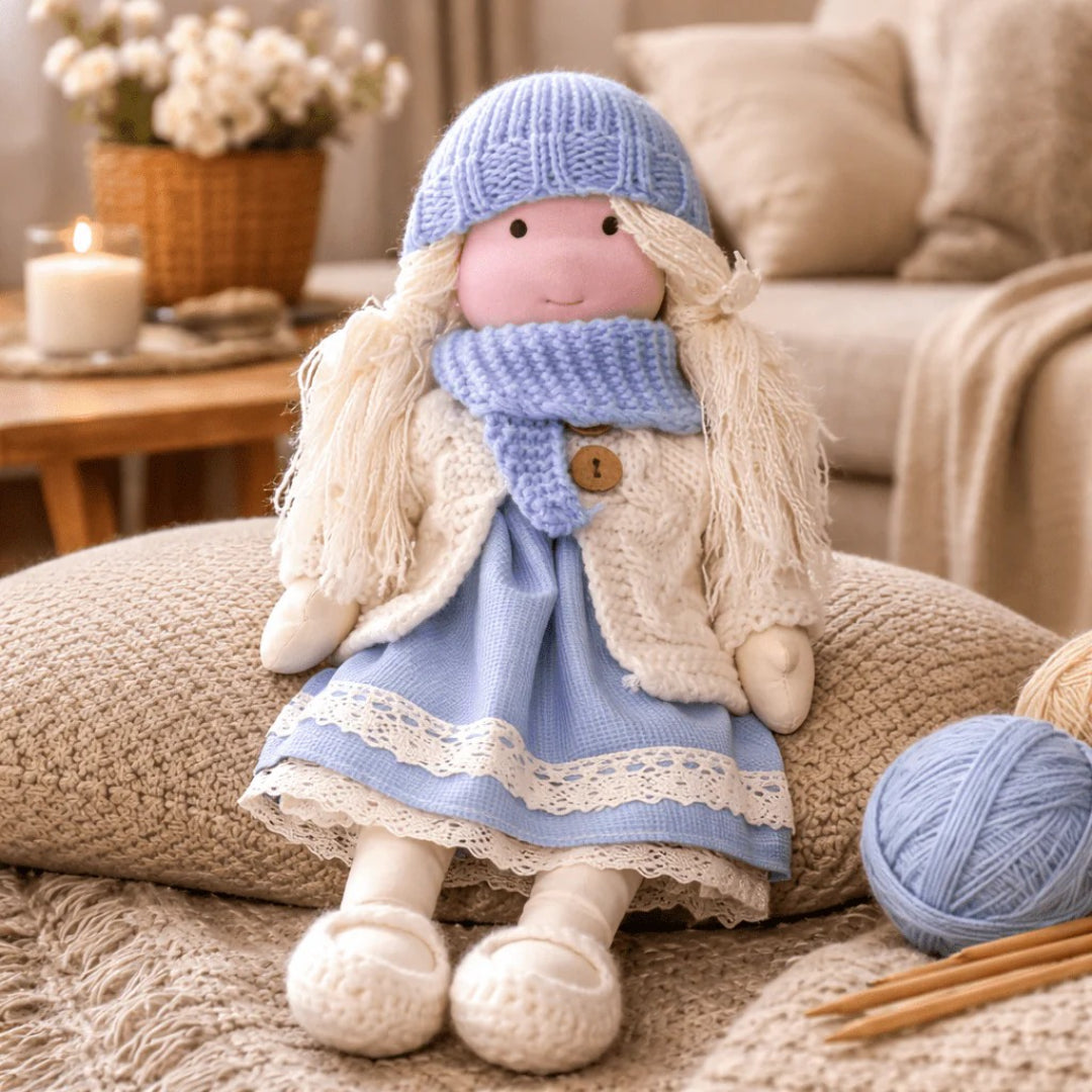 Weiche Baumwolle Handgemachte Waldorf Puppe – Perfekt für die Spielzeit