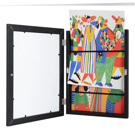Creative Display | Picture Frame for 150 Drawings with Easy Change Mechanism | Modern Wall Art Organizer for Kids' Artwork 0