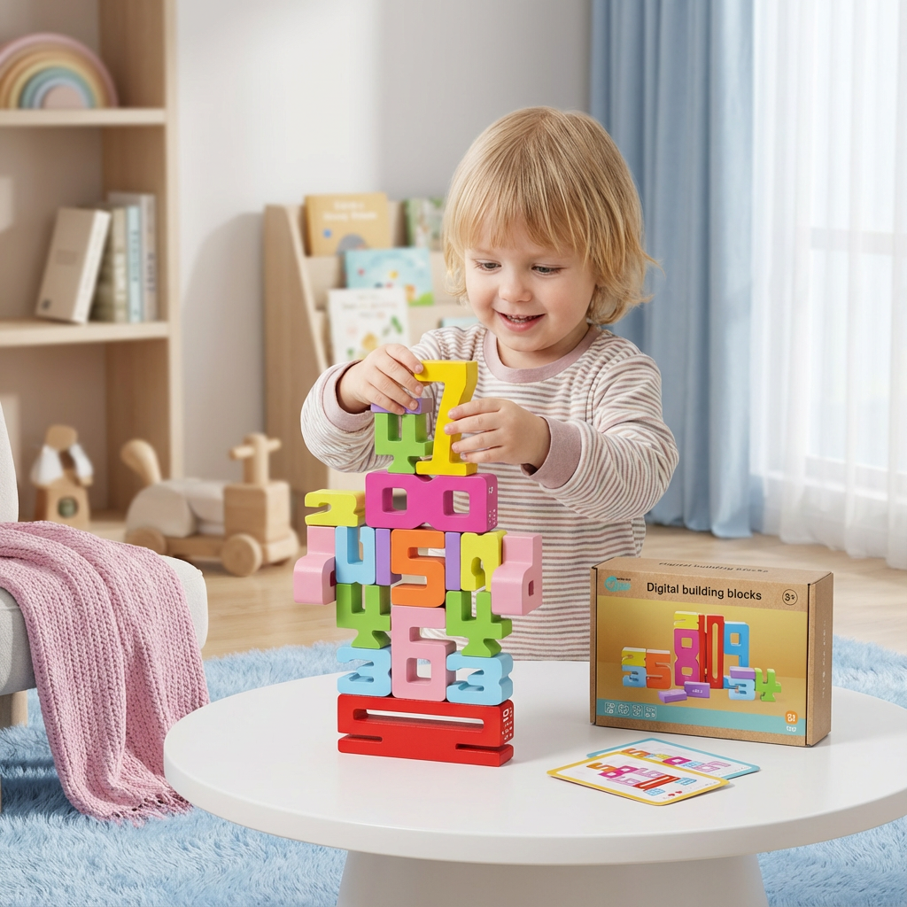 Creative Learning Blocks | Educational Math and Numbers Set with Colorful Design | Versatile Play for Early Development 1