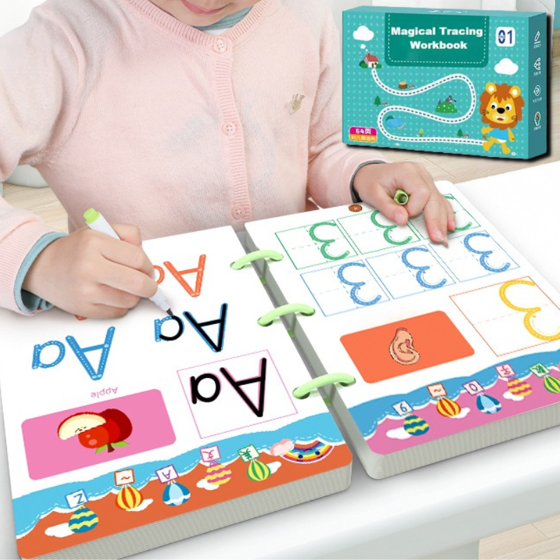 Creative Learning | Writing Exercise Book Set with Wipeable Pages | Engaging Activities for Endless Practice 2