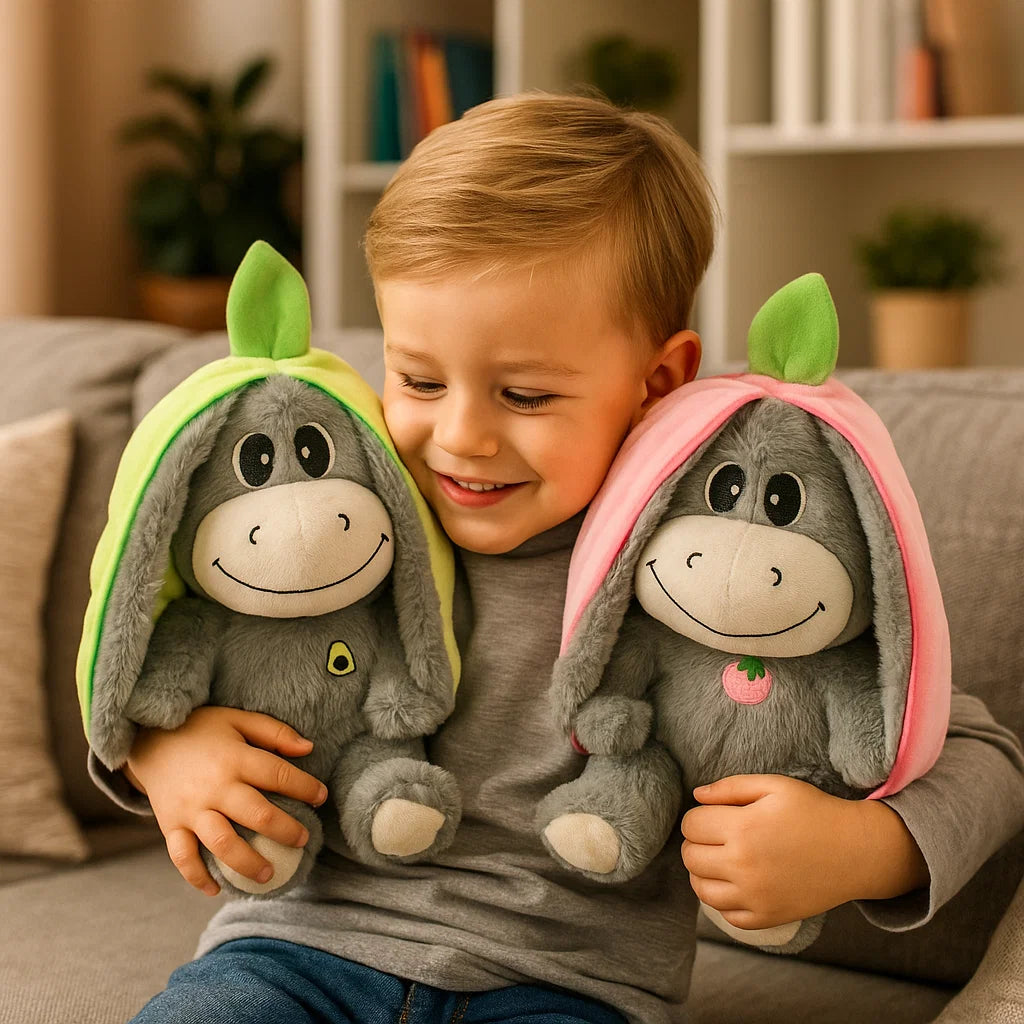 Cuddly Companion | Breathing Donkey Plush Toy with Gentle Movements | Emotional Support for Relaxed Sleep 1