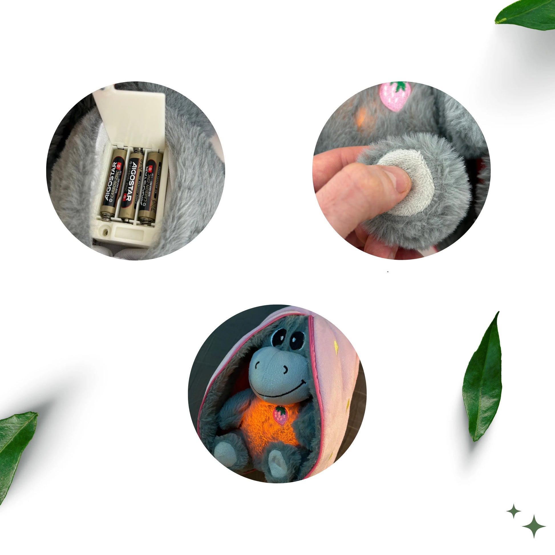 Cuddly Companion | Breathing Donkey Plush Toy with Gentle Movements | Emotional Support for Relaxed Sleep 4