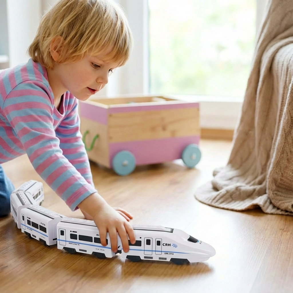 Explorer's Train Set | Colorful Toy Train with Durable Design | Engaging Learning Tool for Motor Skills Development 1