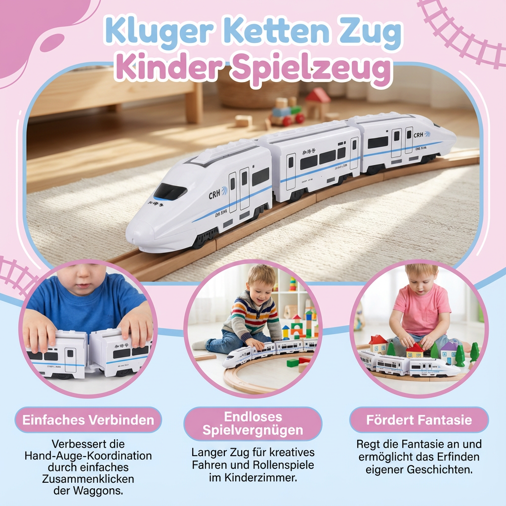 Explorer's Train Set | Colorful Toy Train with Durable Design | Engaging Learning Tool for Motor Skills Development 3