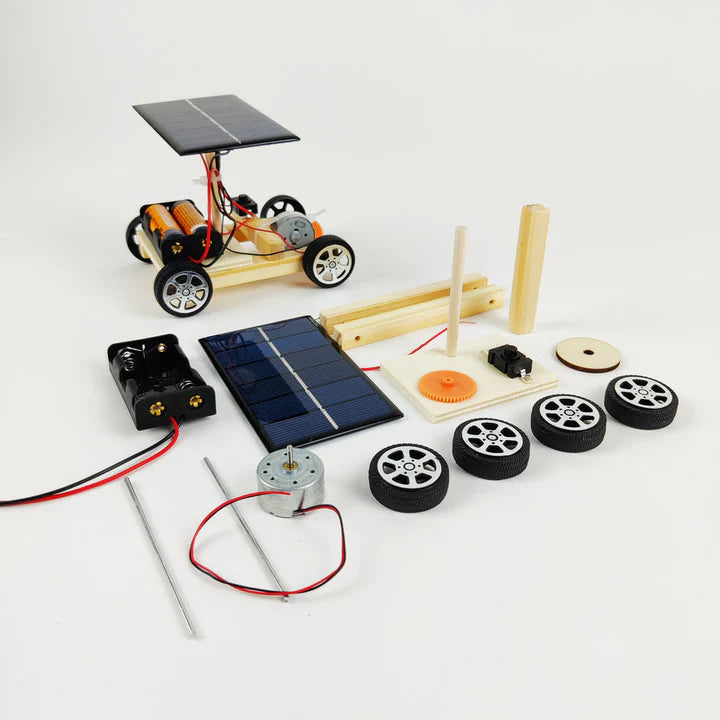Innovative Racing Car Construction Set | Solar & Battery Powered DIY Kit for Learning and Fun 2