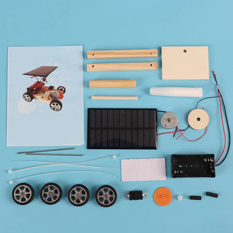 Innovative Racing Car Construction Set | Solar & Battery Powered DIY Kit for Learning and Fun 3