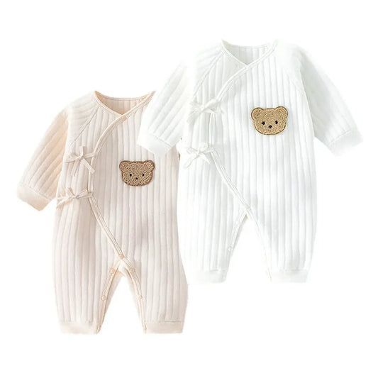 Long Sleeve Bear Print Babygrow Bodysuit