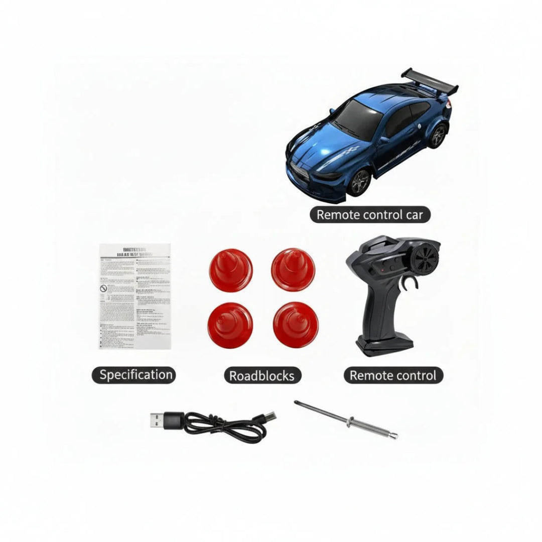 1:64 Scale RC Drift Car - Compact Remote Control Racing Vehicle