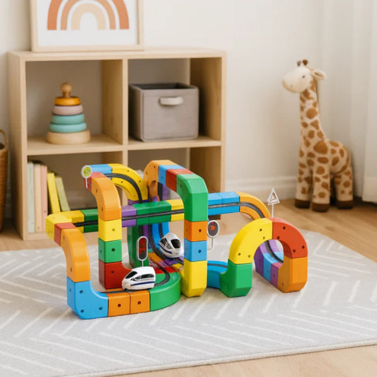 STEM Bau-Spielzeug: 3D Zug-Bausatz