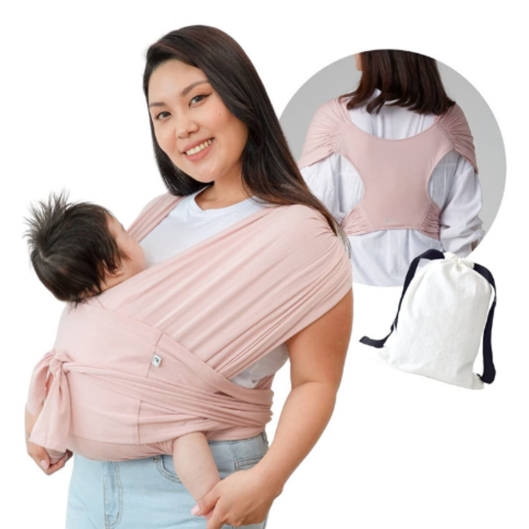 Ergonomisch gestalteter Baby-Tragewickel