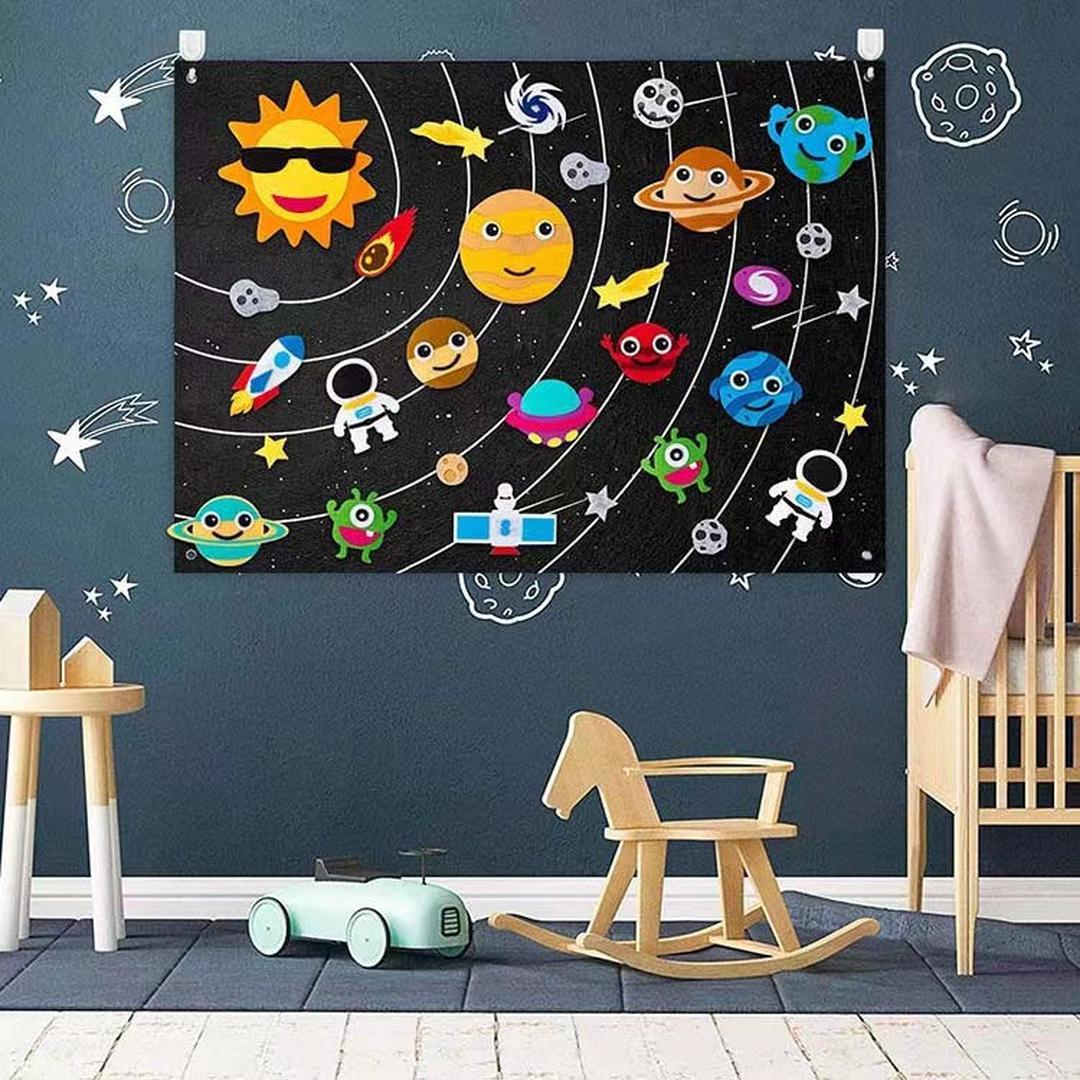 Animal-themed felt worlds for imaginative play
