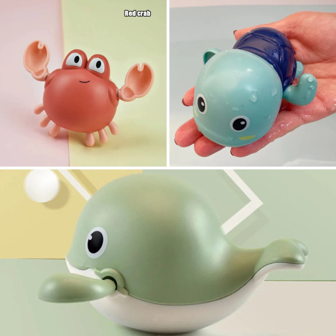 Floating Sea Animal Bath Toy Set