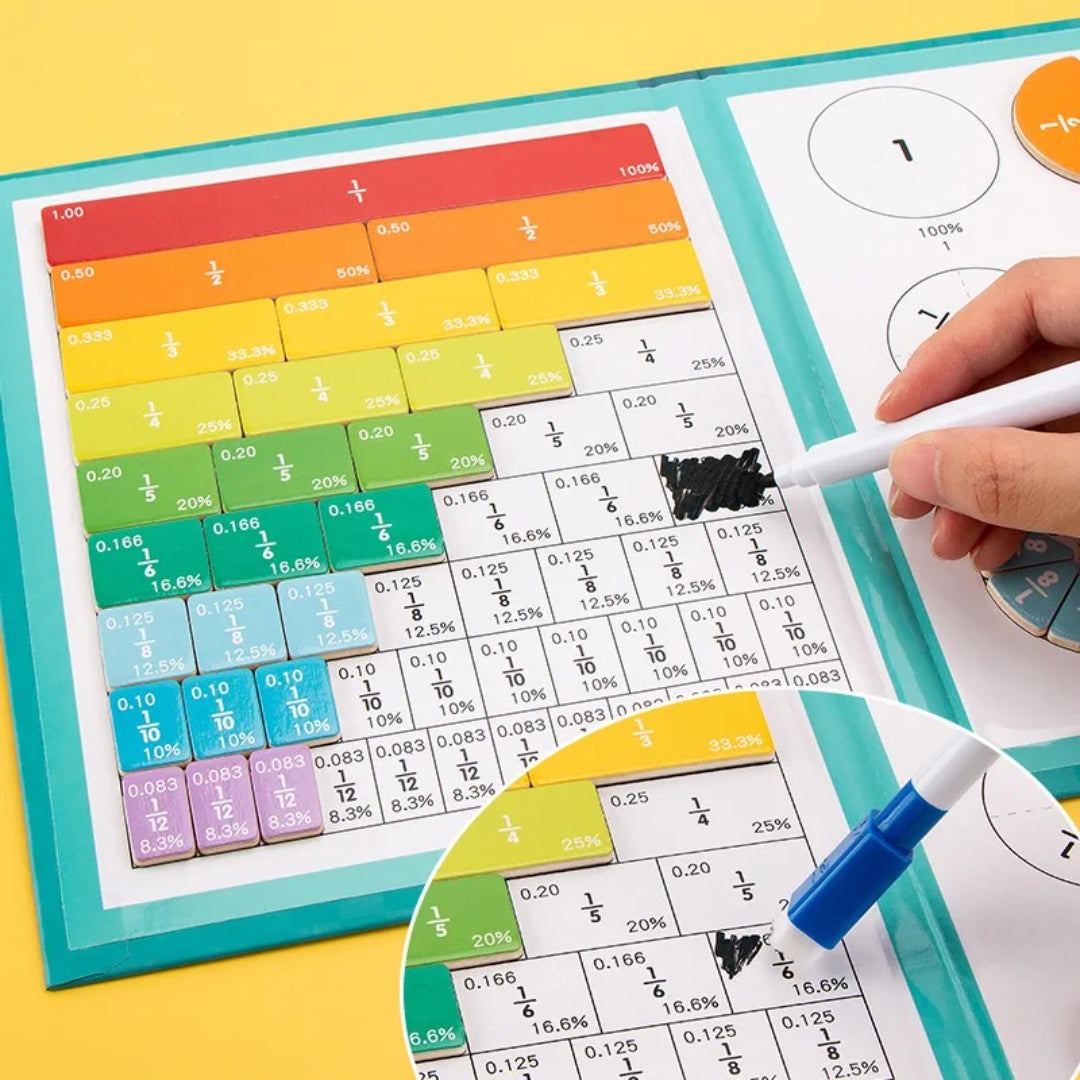 Magnetic Fraction Learning Set - Educational Math Tool