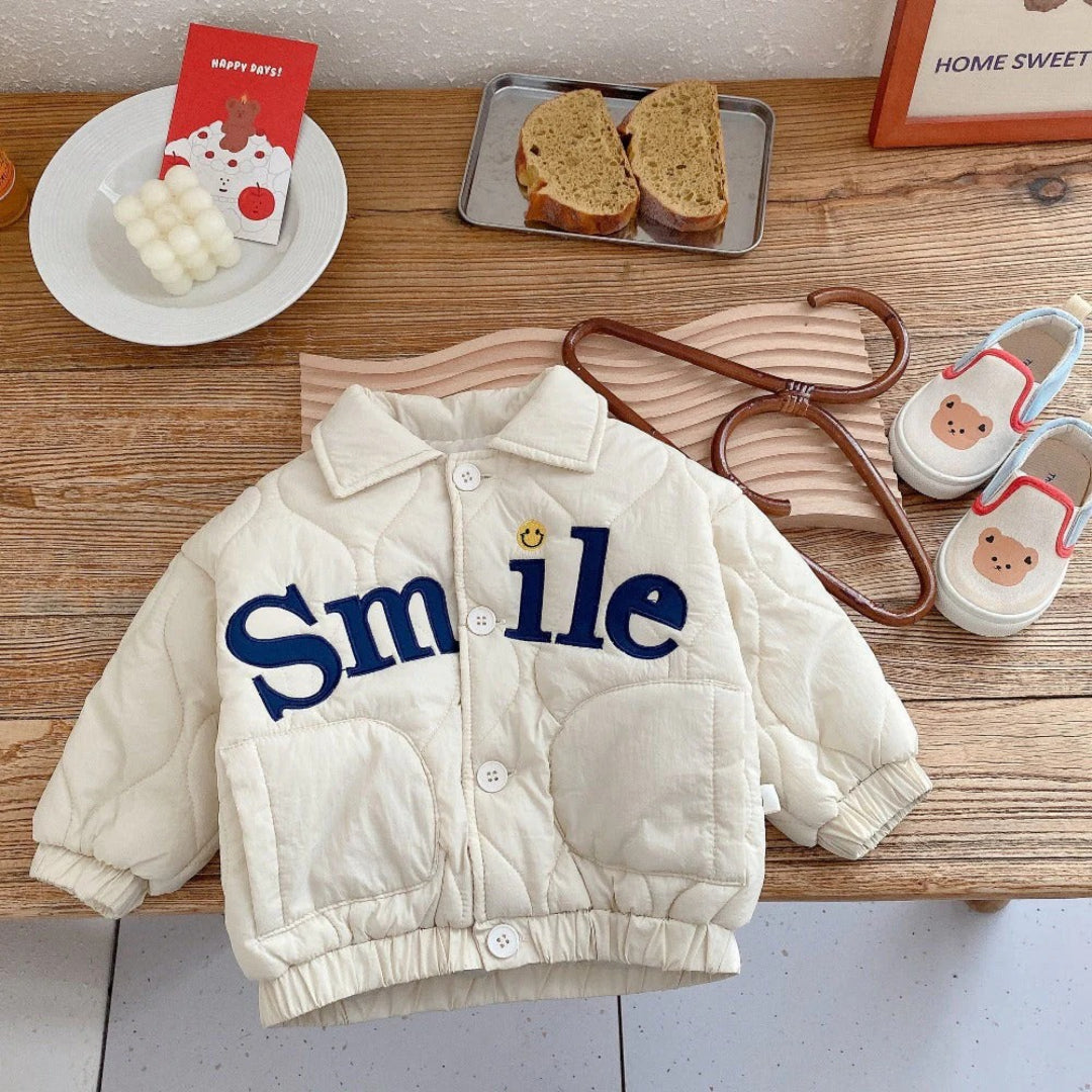Unisex Children's Quilted Jacket with Button Closure