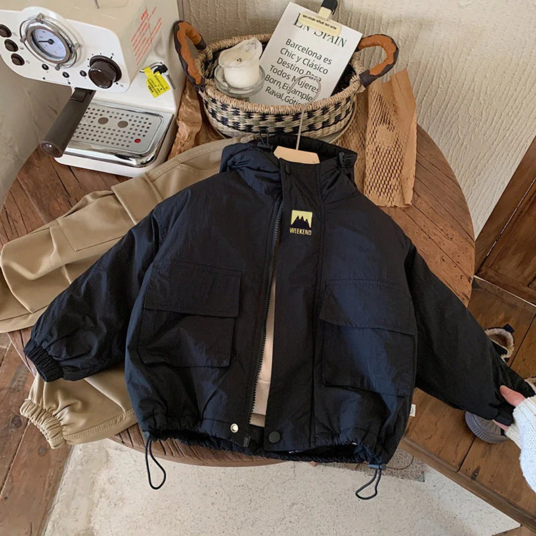 Unisex Polyester Hooded Windbreaker