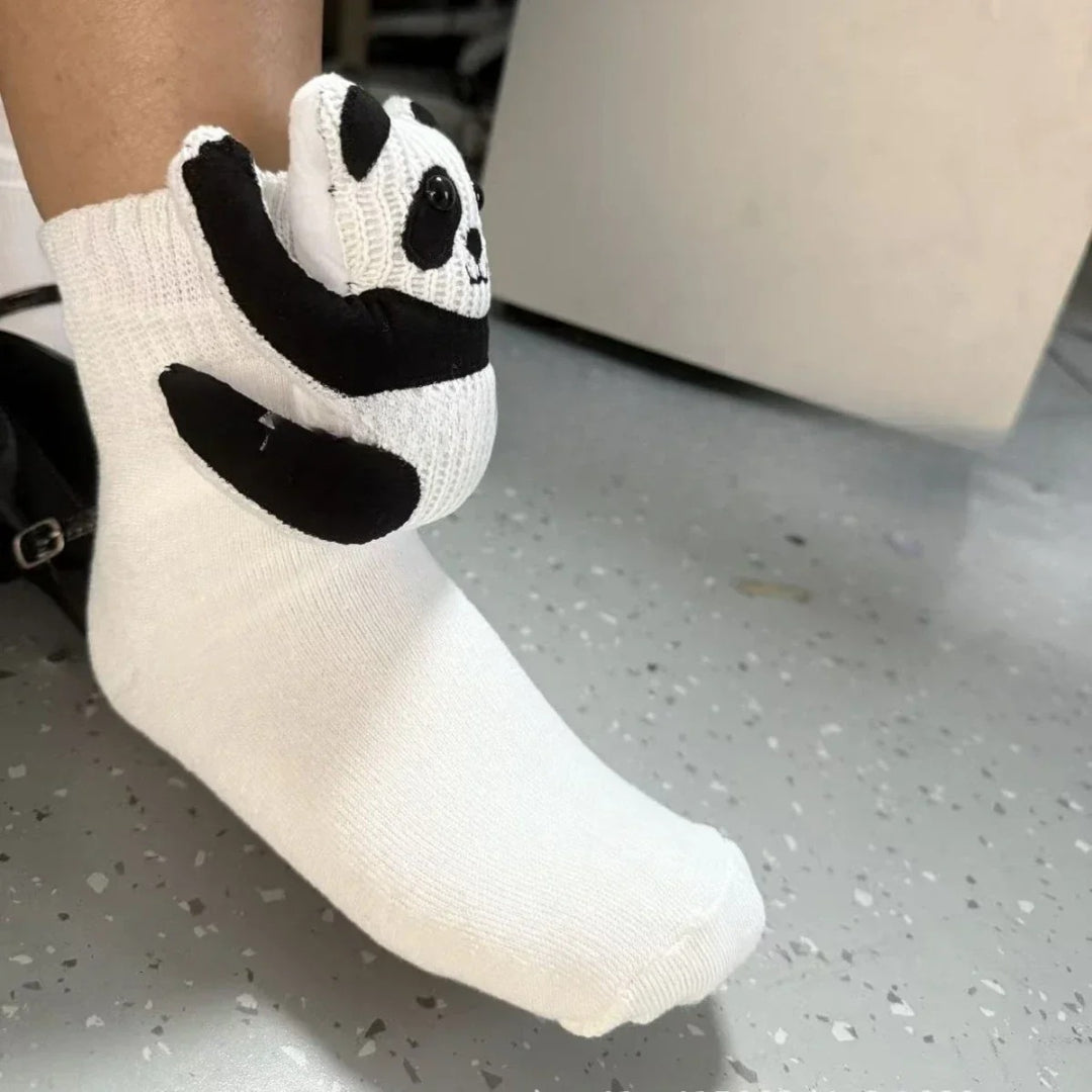 Cozy 3D Animal-Inspired Slipper Socks with Non-Slip Sole
