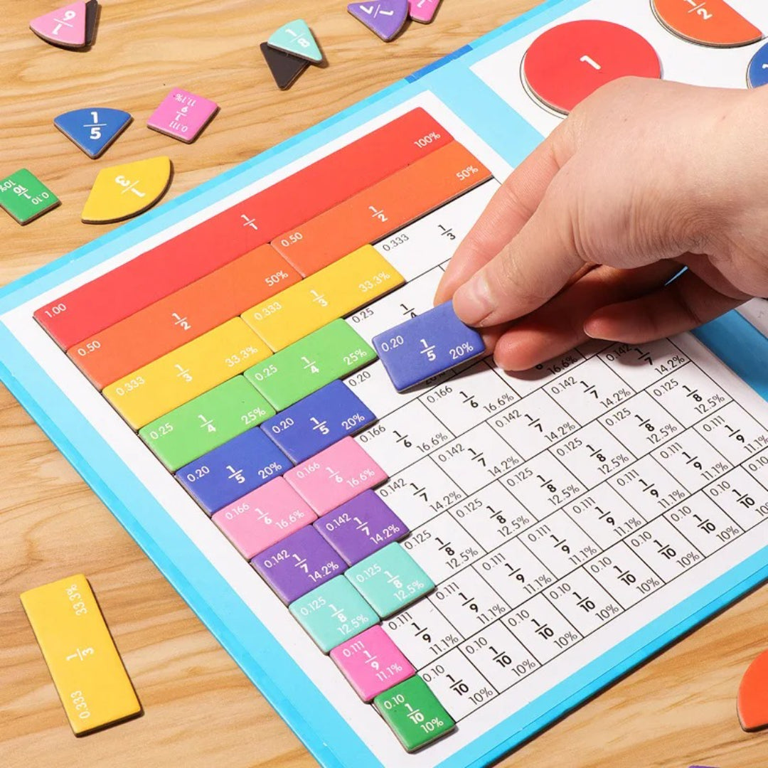 Magnetic Fraction Learning Set - Educational Math Tool