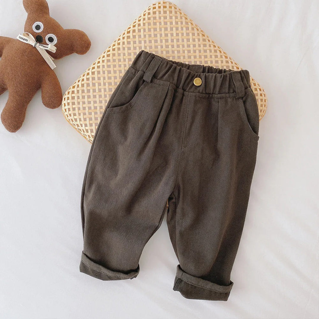 Boys' casual pants with elastic waistband