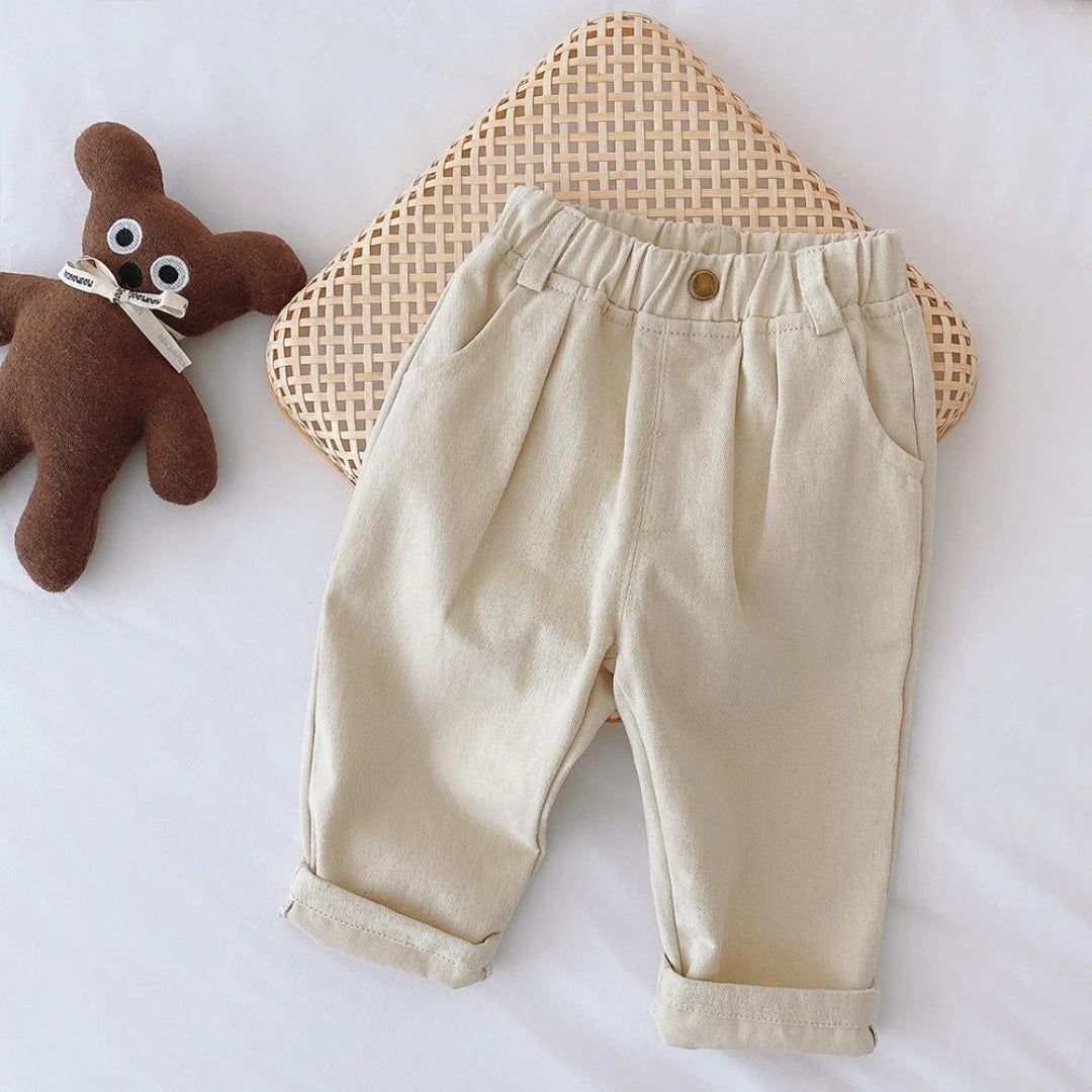 Boys' casual pants with elastic waistband