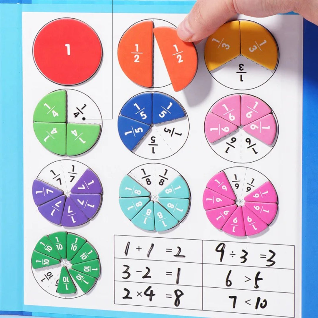 Magnetic Fraction Learning Set - Educational Math Tool