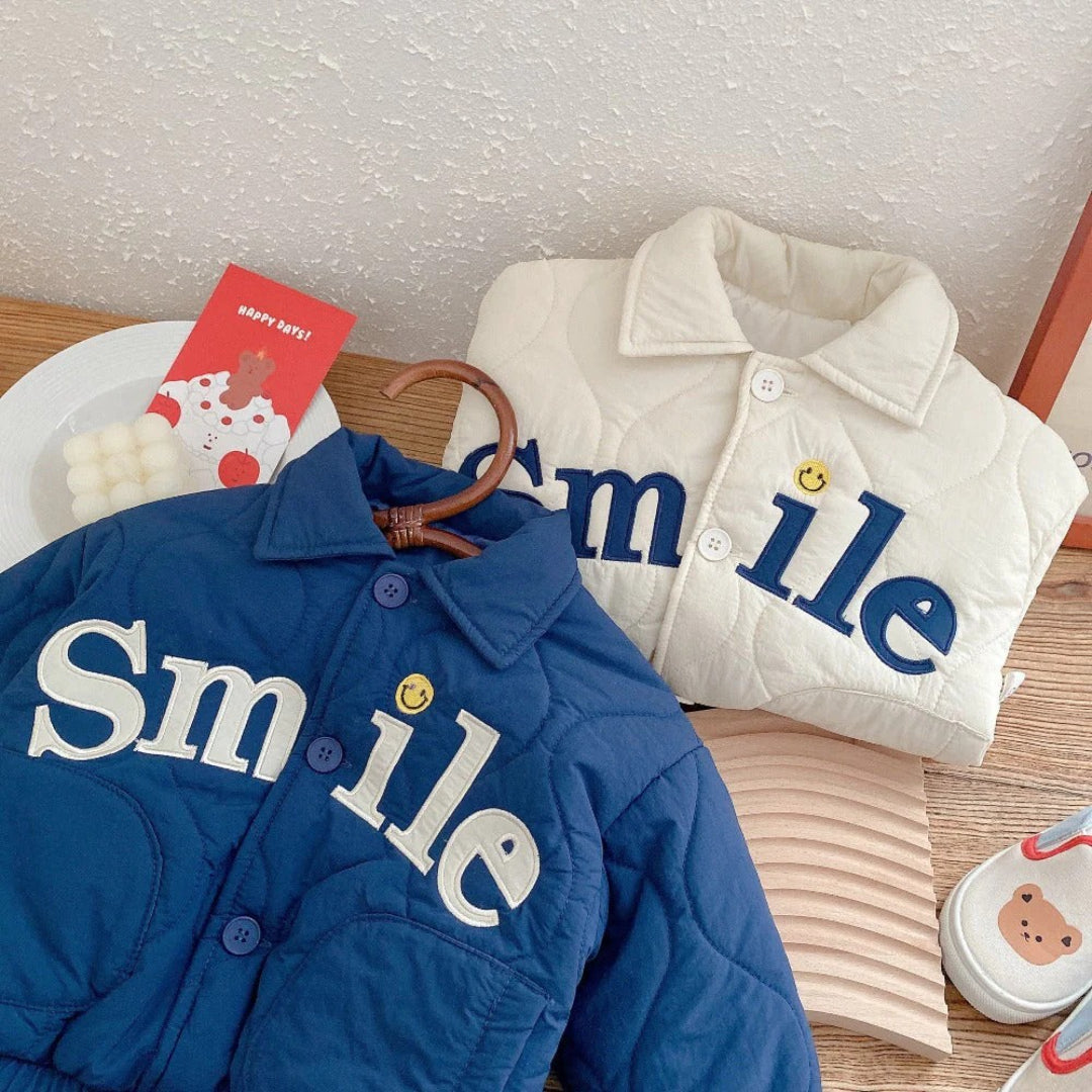 Unisex Children's Quilted Jacket with Button Closure